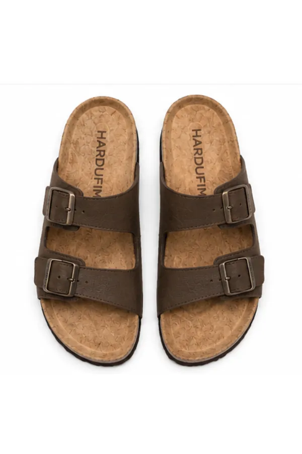 כפכפי נוחות HARDUFIM Heritage Brown צבע חום - תמונה 2