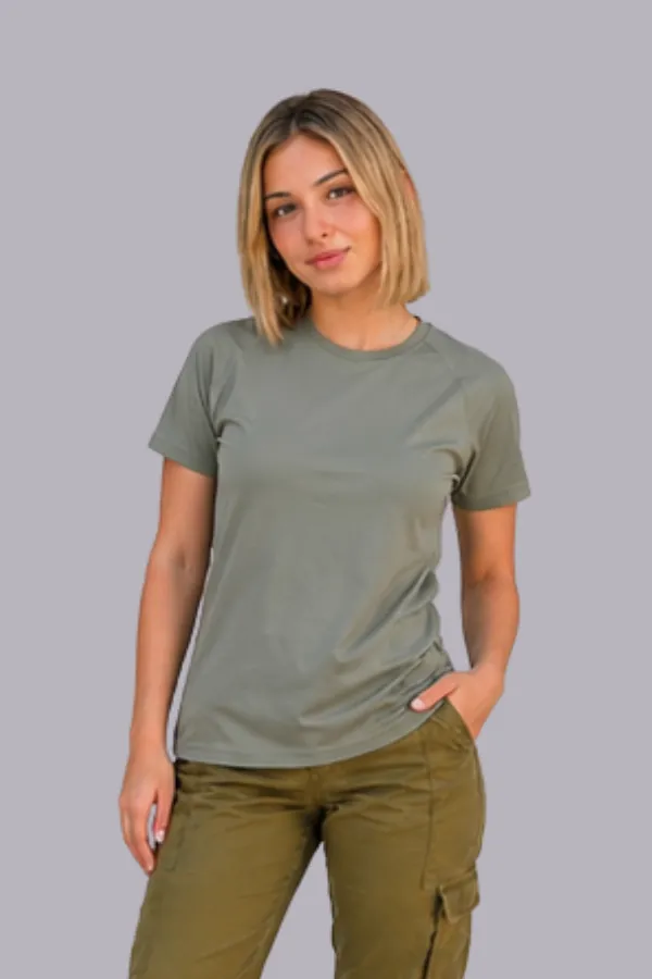 מארז 5 חולצות דרייפיט UNISEX שרוול קצר צבע לוטר ומג"ב לנשים