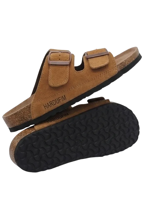 כפכפי נוחות HARDUFIM Camel Ridge – צבע קאמל 4 כפכפי נוחות HARDUFIM Camel Ridge – צבע קאמל – תמונה 4